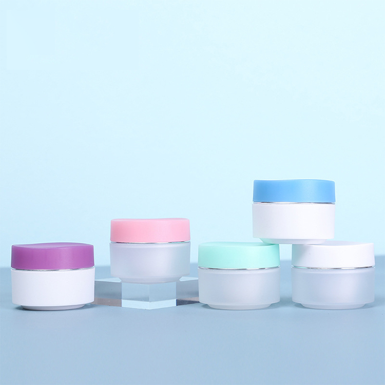 15 ml plastic jar skin care cream jar container with colorful lids Cosmetics dispensing jar