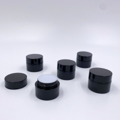5G black plastic cream sample jar for face eye cream