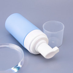 100ML 120ML 200ML customizable empty blue plastic foam lotion pump bottle Cleansing Mousse Bottle