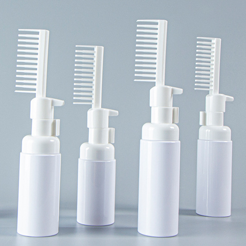 Manufacturer customized PET spot 30ml 50ml 60ml 80ml 100ml hair dye comb bottle