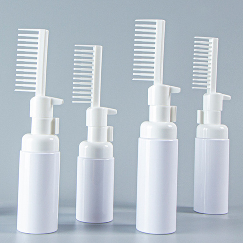 Manufacturer customized PET spot 30ml 50ml 60ml 80ml 100ml hair dye comb bottle