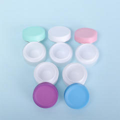 15 ml plastic jar skin care cream jar container with colorful lids Cosmetics dispensing jar