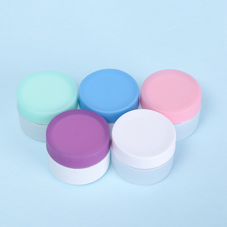 15 ml plastic jar skin care cream jar container with colorful lids Cosmetics dispensing jar