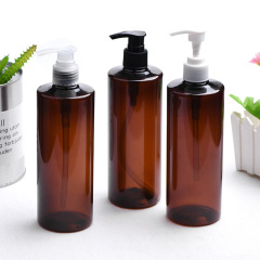 400ML brown clear green plastic lotion pump bottle for Body Wash Lotion Shampoo
