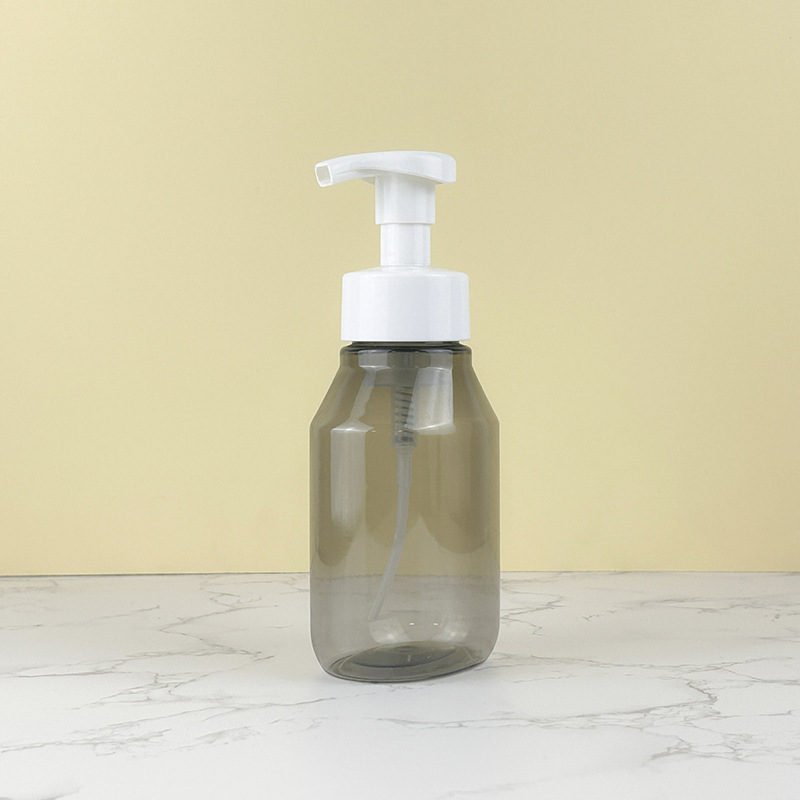 350ml black foaming pump bottle plastic Cleansing Mousse Bottle