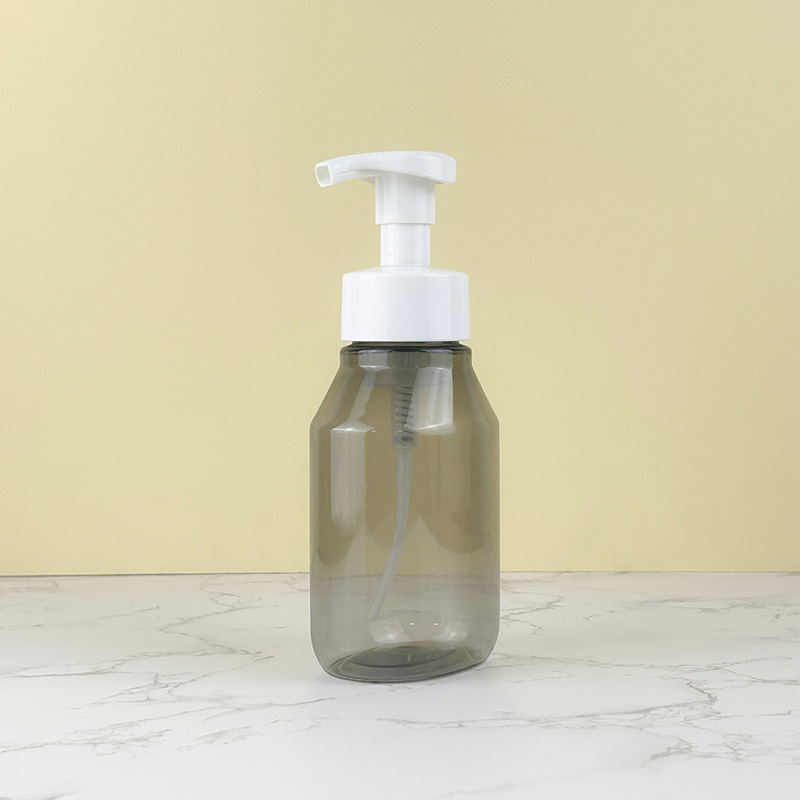 350ml black foaming pump bottle plastic Cleansing Mousse Bottle