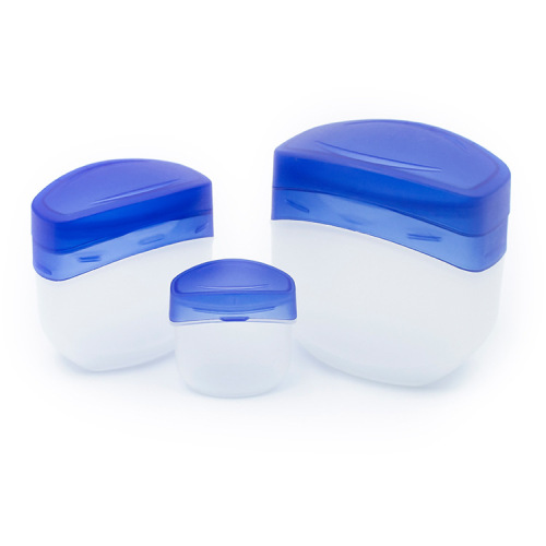 7G 50G 100G plastic body butter cosmetic cream jar Lip balm small jar with flip-top open lid