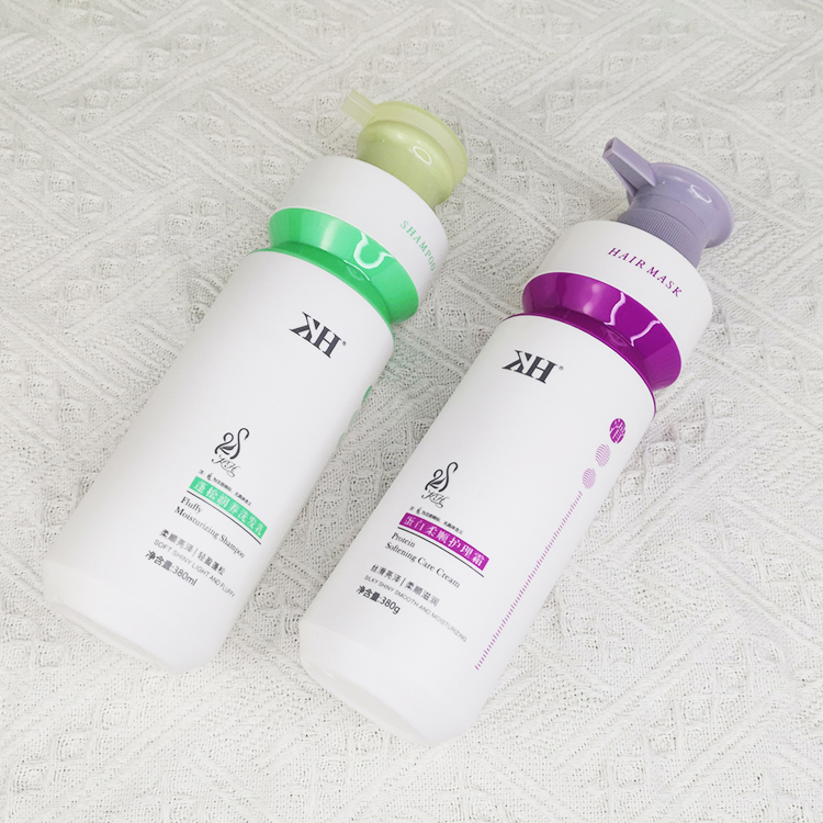 Custom 380ML new design shampoo bottle with logo for Hand sanitizer no-rinse gel shampoo and shower gel