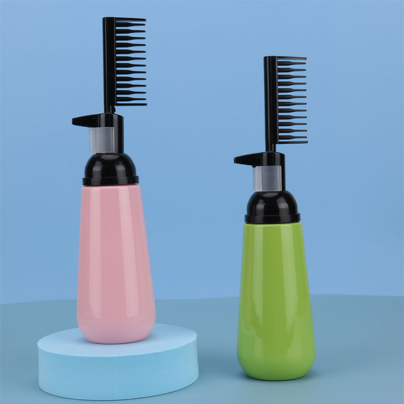 150ml 200ml comb bottle PET one comb straight bottle high-end hair dye home hair dye bottle
