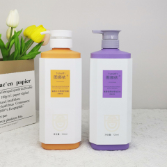 Hot sale customized 720ML colour pet high quality shampoo bottle for Hand sanitizer no-rinse gel shampoo and shower gel