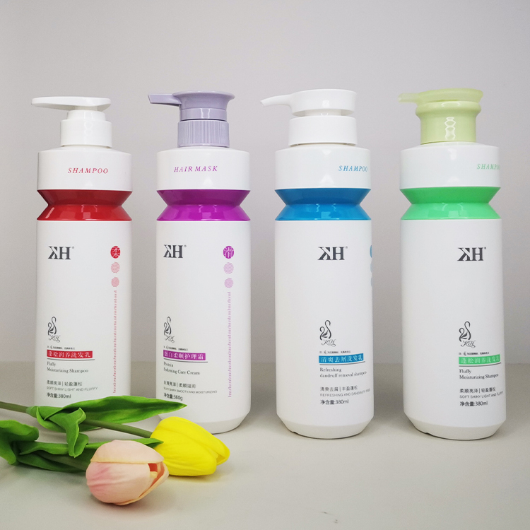 Custom 380ML new design shampoo bottle with logo for Hand sanitizer no-rinse gel shampoo and shower gel