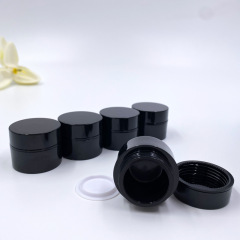 5G black plastic cream sample jar for face eye cream