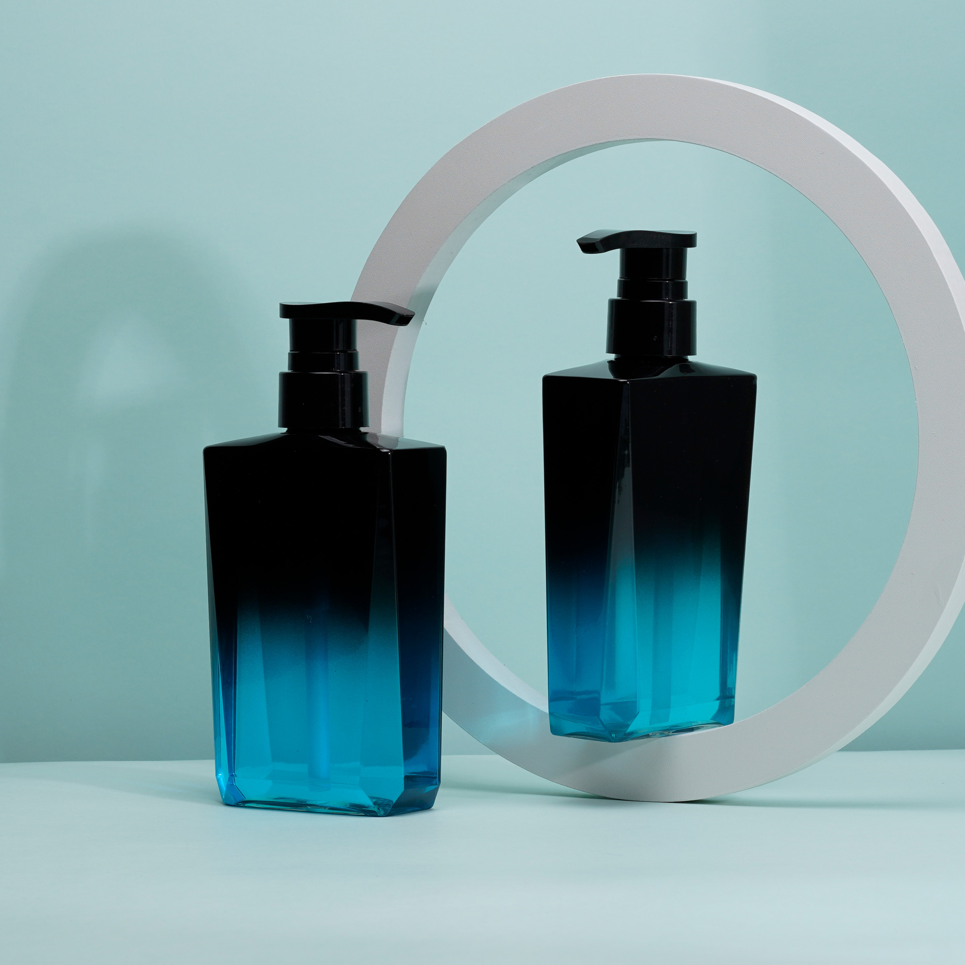 300ML screen print custom logo luxury shampoo Men's high-end oil control shampoo bottle