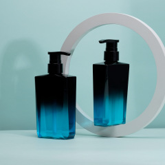 300ML screen print custom logo luxury shampoo Men's high-end oil control shampoo bottle