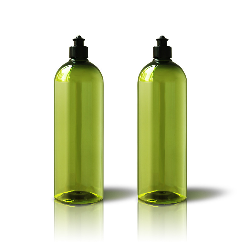 Manufacturer dish soap bottle 1000ml Boston shower gel laundry detergent bottle daily chemical care bottle