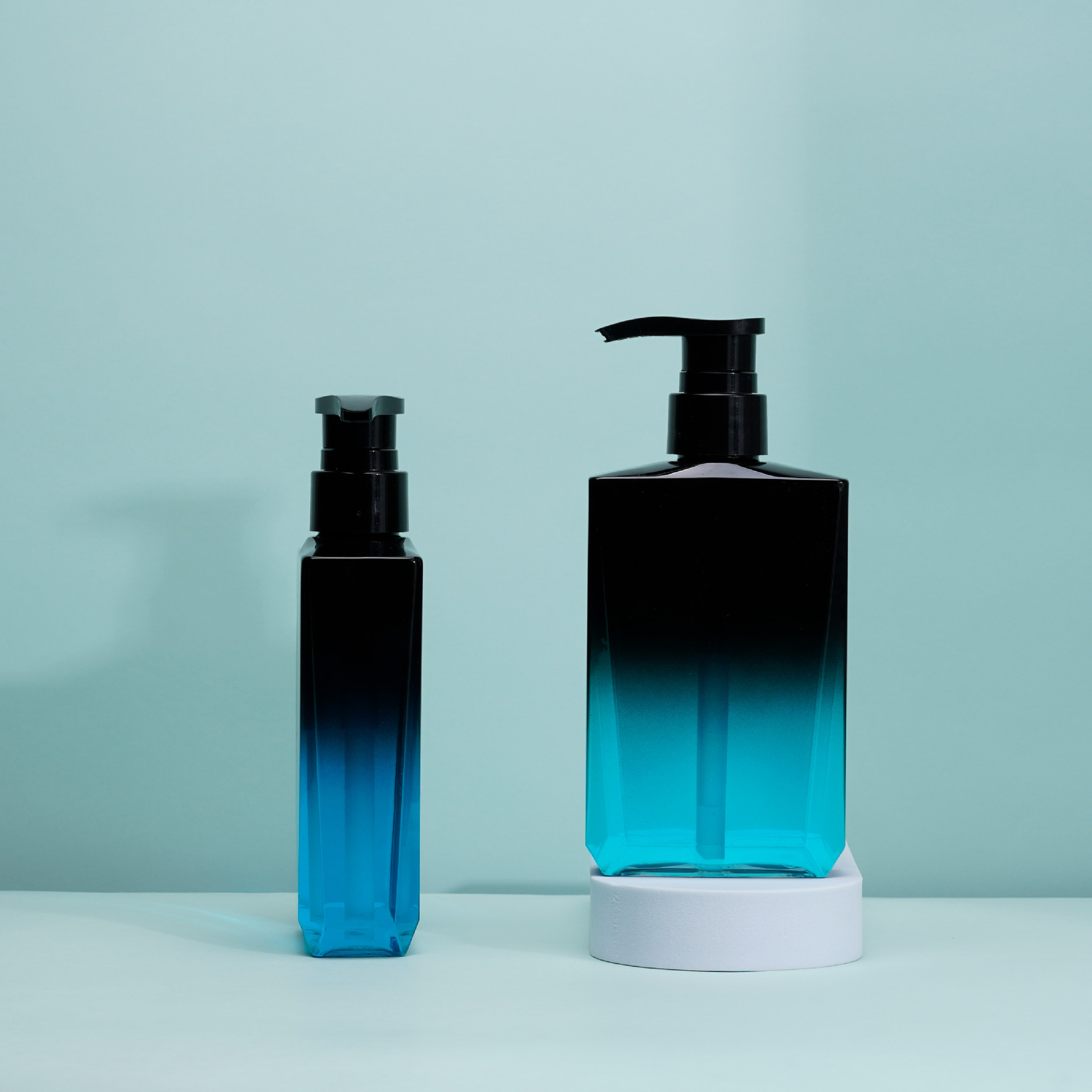 300ML screen print custom logo luxury shampoo Men's high-end oil control shampoo bottle