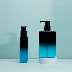 300ML screen print custom logo luxury shampoo Men's high-end oil control shampoo bottle