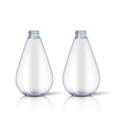 420 plastic clear lotion bottle with round ball plastic cap for Body Wash Lotion Shampoo
