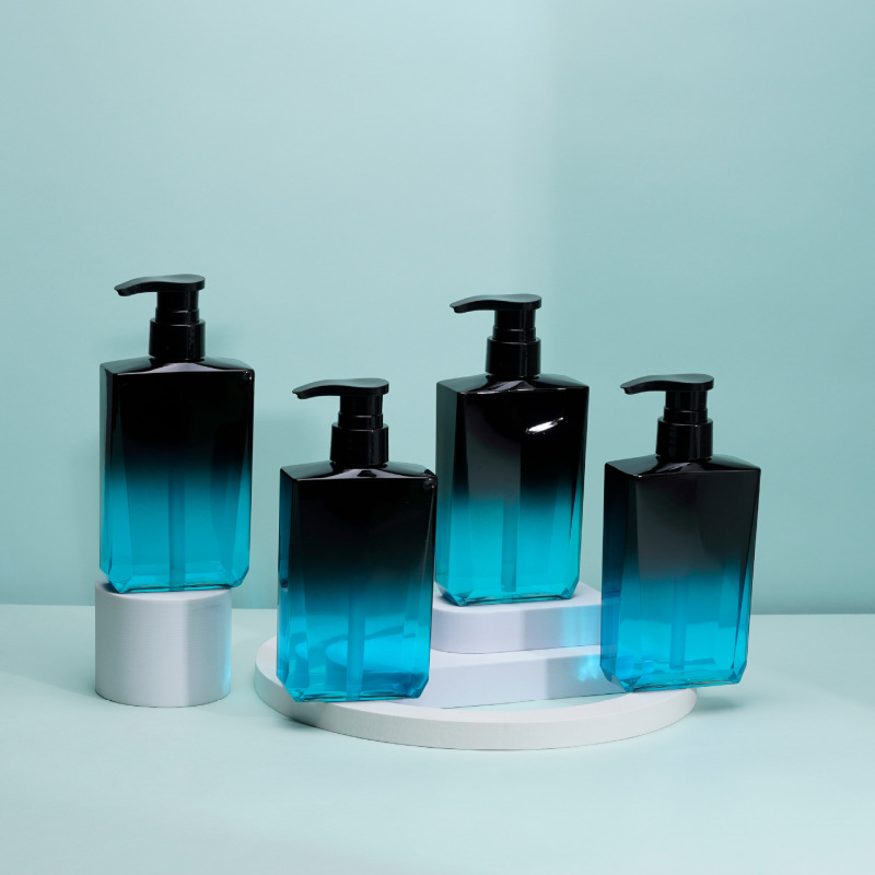 300ML screen print custom logo luxury shampoo Men's high-end oil control shampoo bottle