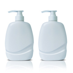 Cosmetic plastic irregular bottles with pump 600ml for Hand sanitizer no-rinse gel shampoo and shower gel