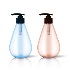 420 plastic clear lotion bottle with round ball plastic cap for Body Wash Lotion Shampoo