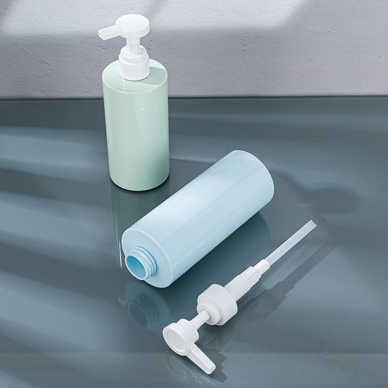 Supply 400ML pet plastic serum bottle with lotion pump head for Body Wash Lotion Shampoo