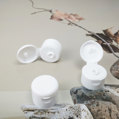 28/410 plastic bottle screw cap flip top cap for bath gel shampoo skin care bottles
