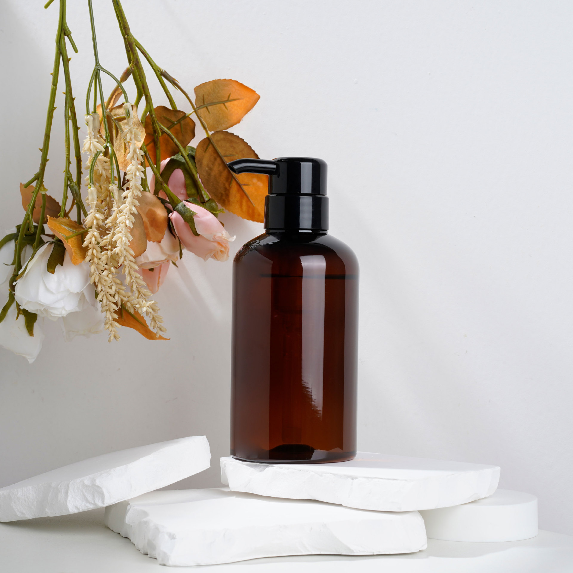 400ML pet shampoo, body wash plastic bottles with pump for men women Body Wash Lotion Shampoo