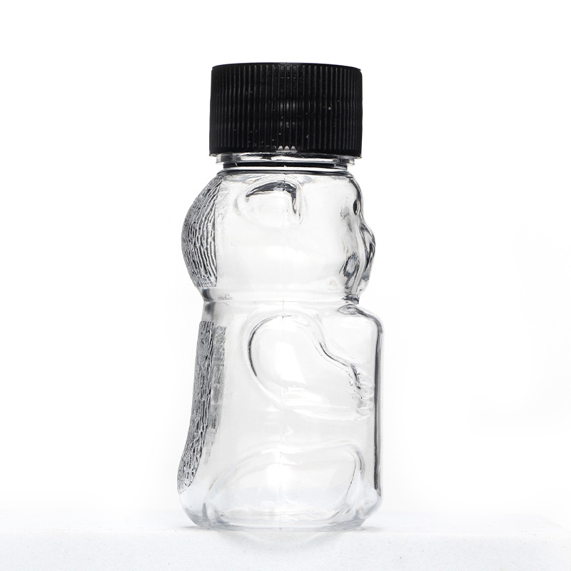 50ML small mini honey bear model jar with dipper for honey bee