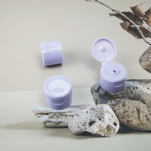 24/410 purple plastic bottle flip top cap mould for bath gel shampoo skin care bottles