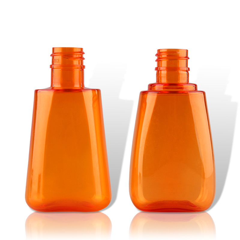 70ML orange plastic cream jar lotion bottles with pump for Lotion Essence Toner Sun Spray Cosmetics