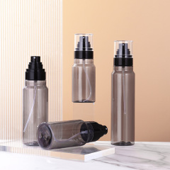 Cosmetic 100ML 120ML 150ML 200ML black plastic bottle with pump spray