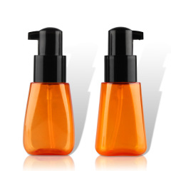 70ML orange plastic cream jar lotion bottles with pump for Lotion Essence Toner Sun Spray Cosmetics