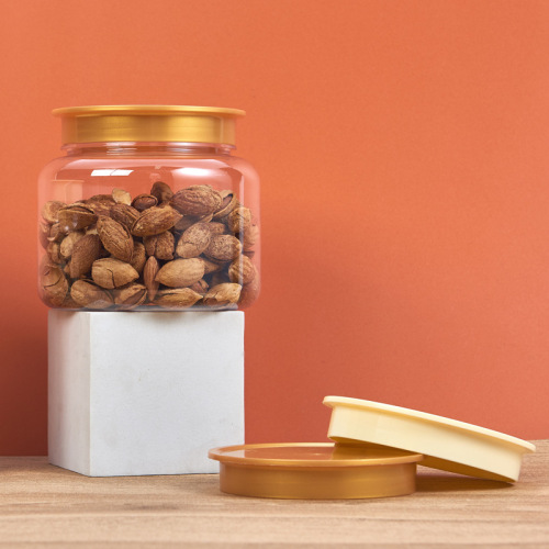 840ML honey jar luxury circle manufacture in china for honey Nuts cereals and snacks