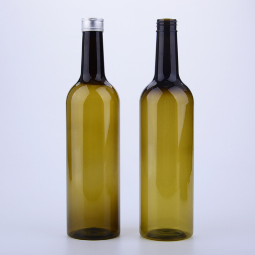 750ML dark green plastic bottles for Wine soy sauce seasoning