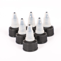 Squeeze Bottle Twist Top Caps 18/410 20/410 24/410 28/410Black Natural Plastic Dropper Cap Twist Off Dispensing Cap