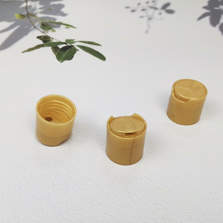 28/410 plastic bottle cap shampoo disc top cap gold for bath gel shampoo skin care bottles