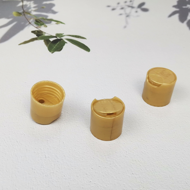 28/410 plastic bottle cap shampoo disc top cap gold for bath gel shampoo skin care bottles