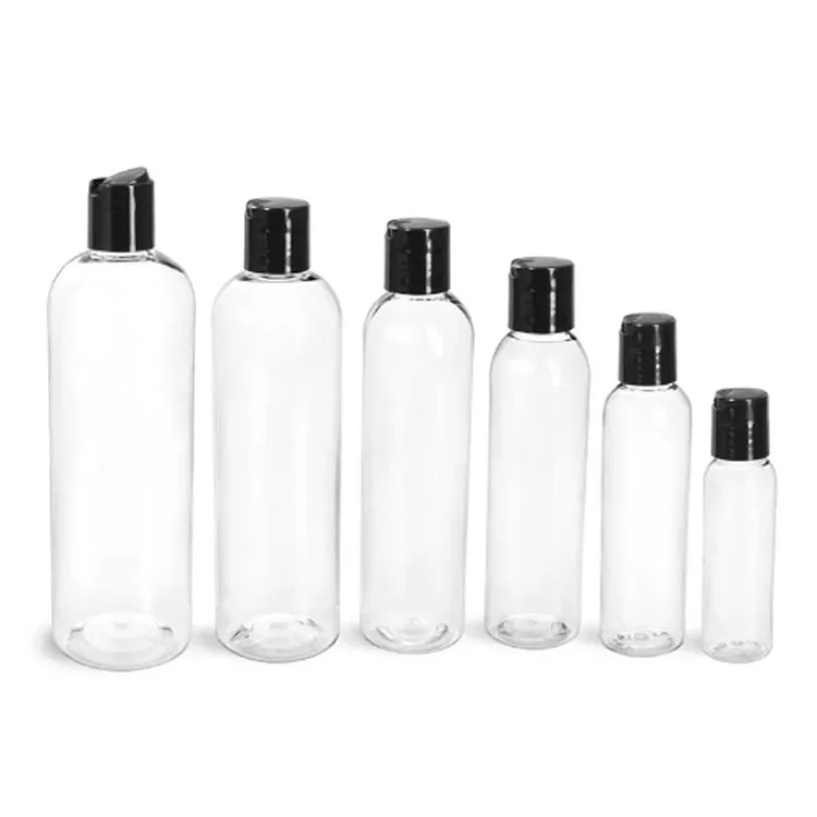 5ml 20ml 30ml 50ml 60ml 100ml 120ml Clear PET Plastic Small Shampoo Bottles Empty Travel Size Shower Gel Bottle