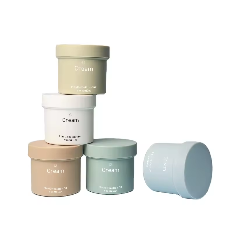 Hot Sale 150g Scrub Body Cream Jar Multi-Color Plastic Cosmetic Jars Body Lotion Body Scrub Jars
