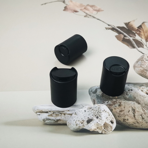 24/415 black smooth disc top cap white bottles 250ML for bath gel shampoo skin care bottles