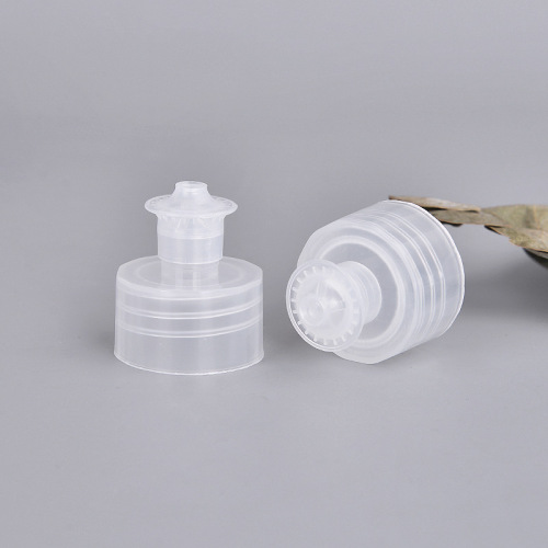 28/410 plastic dishwashing soap bottle lid black color push pull bottle cap