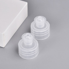 28/410 plastic dishwashing soap bottle lid black color push pull bottle cap