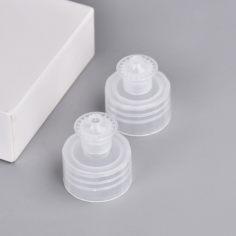 28/410 plastic dishwashing soap bottle lid black color push pull bottle cap