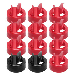 38-port Plastic Spice Caps Double flip-top matsutake fresh vegetable seasoning double-opening three-hole butterfly cover