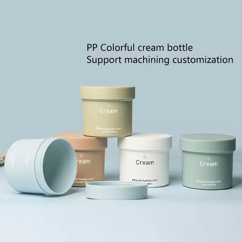 Hot Sale 150g Scrub Body Cream Jar Multi-Color Plastic Cosmetic Jars Body Lotion Body Scrub Jars