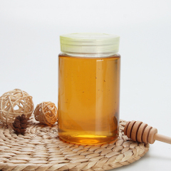Honey PET jar 500g Plastic transparent food grade honey plastic jars with lids packaging