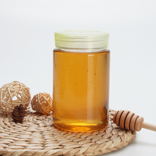 Honey PET jar 500g Plastic transparent food grade honey plastic jars with lids packaging