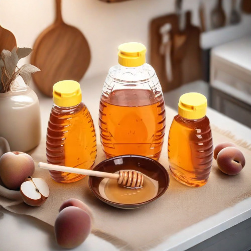 250ml honey bottles squeeze plastic bottle honey portable food packaging honey jar bottle