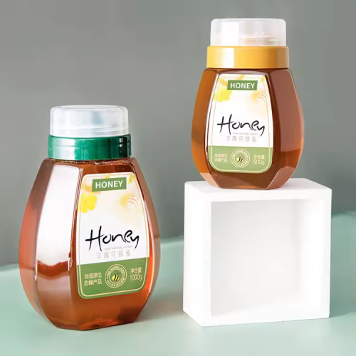 Clear PET Plastic Honey Bottles 300ml 500ml 1000ml